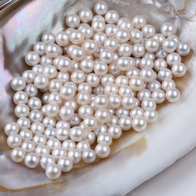 6-6.5mm Natural Freshwater Round Pearl for Earrings