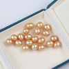 10-11mm High Quality Gold Freshwater Rice Pearl for Earrings