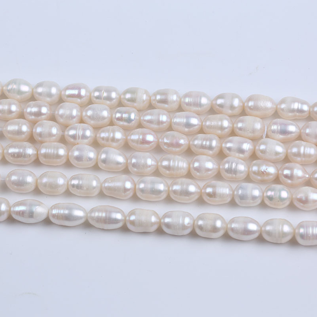 Factory Wholesale Genuine Freshwater Rice Pearl for Jewelry Making