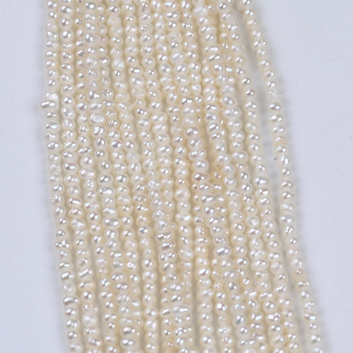 1.8-2.mm Tiny Size Potato Pearl Strand for Multi Necklaces