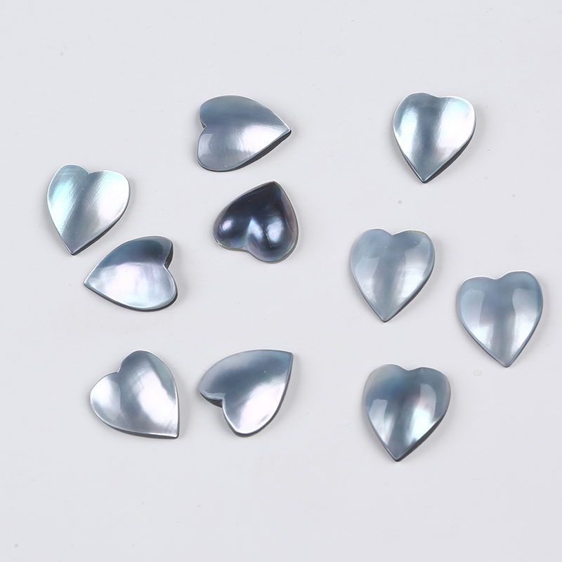 Saltwater Natural Heart Shape Mabe Shell DIY Beads for Handcraft