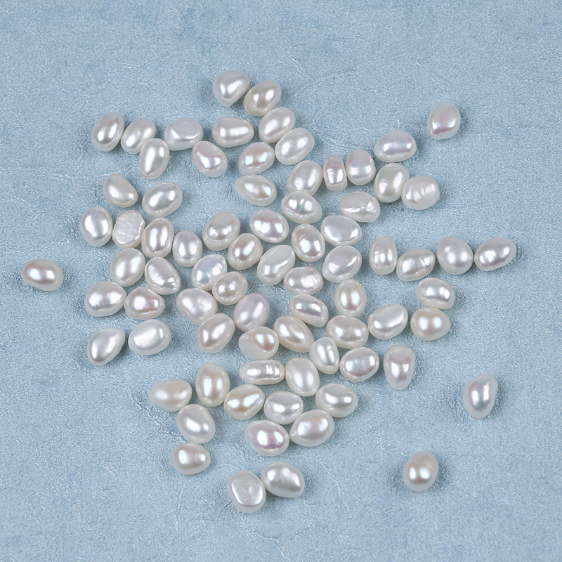 6-7mm White Color Baroque Pearl No Hole for Decoration