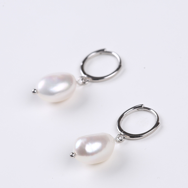 9-10mm Baroque Pearl with 925 Sterling Siver Hook for Earring