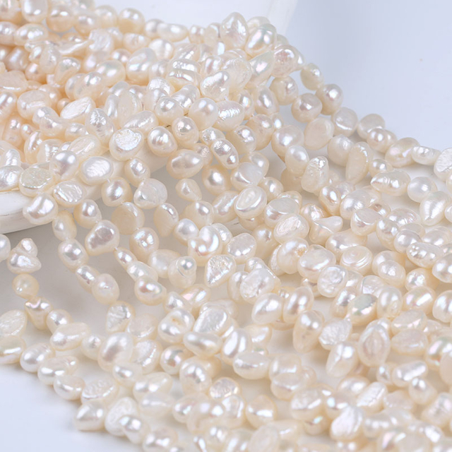 7-8mm Top Drilled Baroque Pearl for Choker