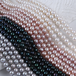 Wholesale Price 8-9mm Round Shape Freshwater Pearl Strand for DIY Jewelry