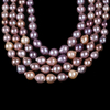 10-14mm Natural Purple Color Edison Pearl Strand for Necklace