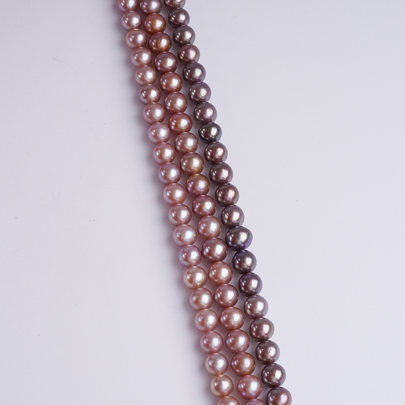 Natural Freshwater Pearl Wholesale 8-8.5 TOP Quality Round Pearl Necklace