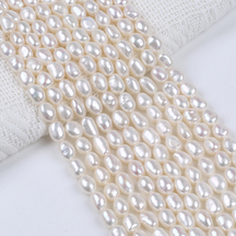 High Quality with High Luser Fine Baroque Pearl Chain for Necklace