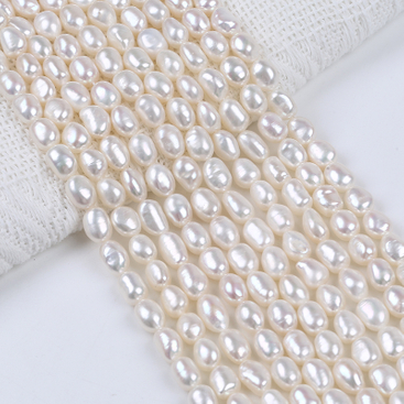 High Quality with High Luser Fine Baroque Pearl Chain for Necklace