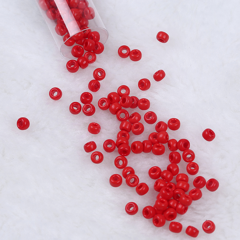 red color seed bead