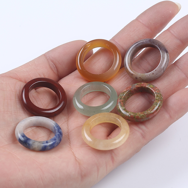Natural Gemstone Ring Fashion Jewelry Craft for Women