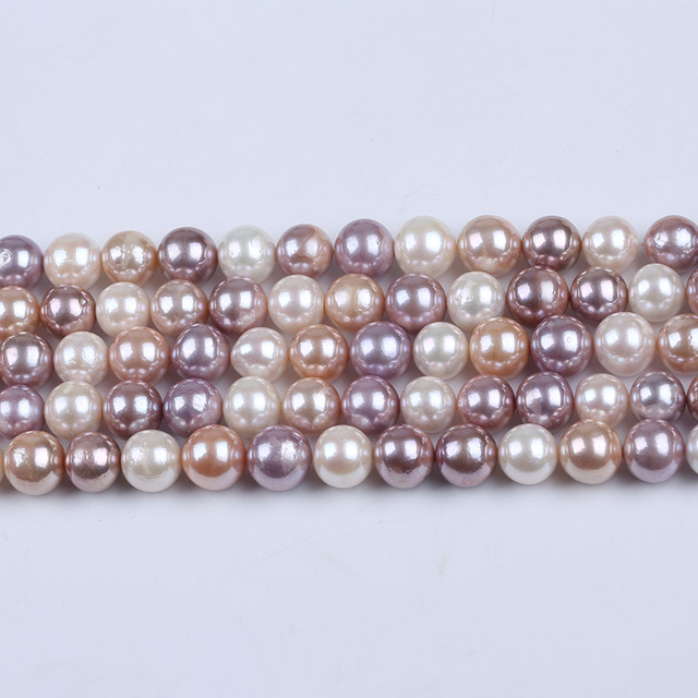 11-14mm Enhanced Multi Color Edison Pearl Strand for Jewelry