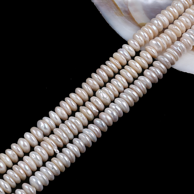 12-13mm centre drilled hole coin pearl string