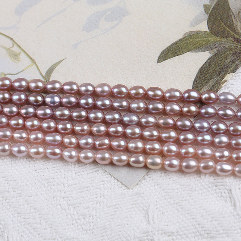 5-5.5mm High Quality Rice Pearl Strand Factory Wholesale