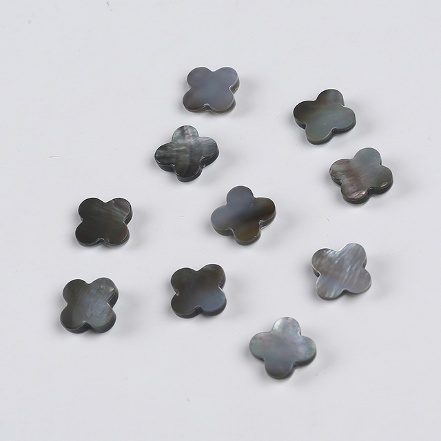 Modern Clover Shaped Sea Shell DIY Beads for Jewelry Design