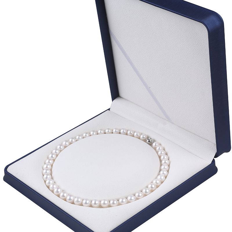 Classic High Qualtiy Natural Freshwater Round Pearl Necklace for Festival Gift