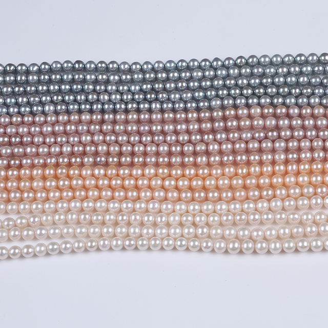 8-9mm Good Quality Many Colors Round Pearl Strand for Necklace