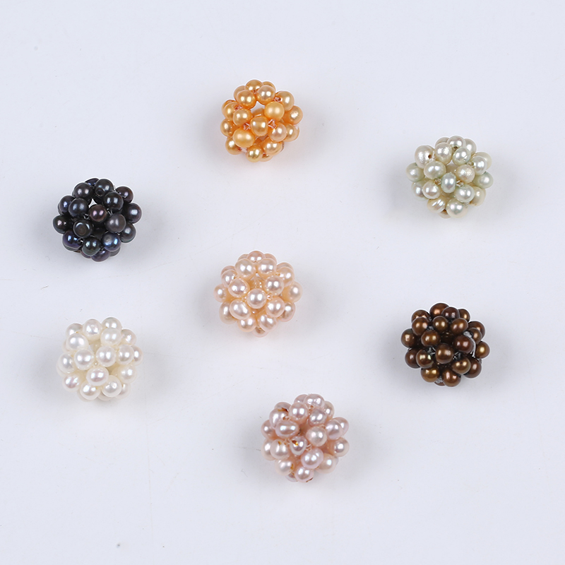 Handmade Colorful Jewerly Craft Pearl Flower Ball for Earrings