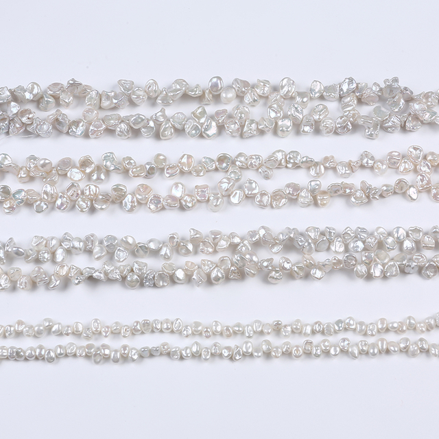 Various Sizes Top Drilled Keshi Pearl strand for DIY Jewerly Making