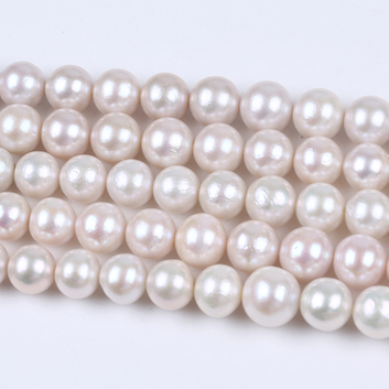 11-14mm Natural White Genuine Edison Pearl for Classic Necklace