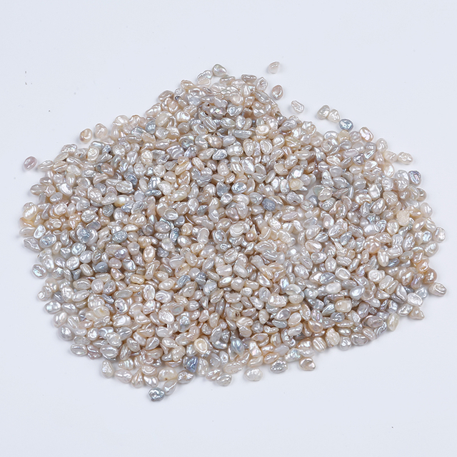 4-5mm Delicate Natural Multicolor Keshi Pearl for Nail Art Decoration
