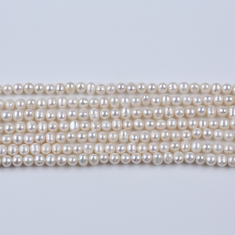 white color pearl strand
