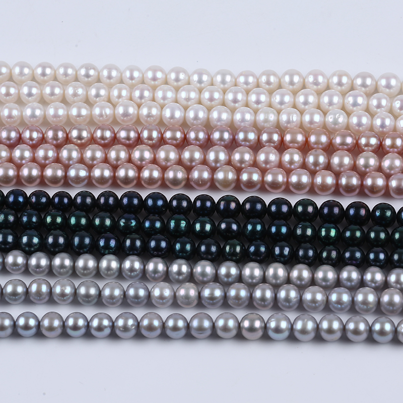 Wholesale Price 8-9mm Round Shape Freshwater Pearl Strand for DIY Jewelry