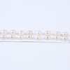 10-10.5mm High Quality White Freshwater Button Pearl pair
