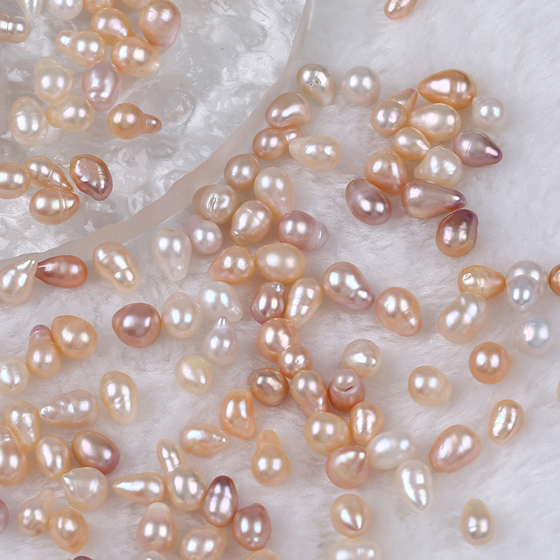 6-7mm Small Size Drop Shape Edison Pearl Loose Bead for Earrings