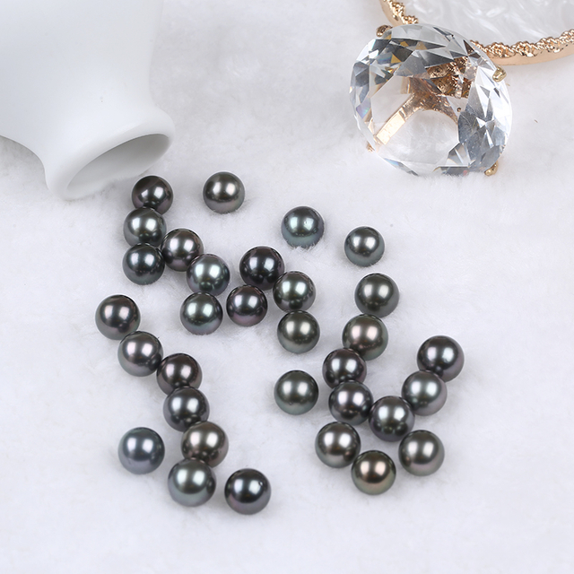 10-11mm Natural Black Color Tahiti Pearl Loose Bead for Jewelry 