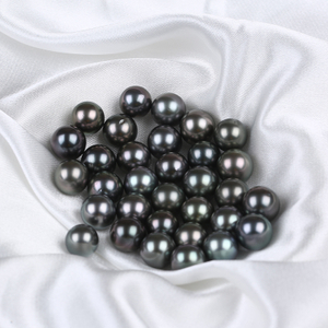 10-11mm Natural Black Color Tahiti Pearl Loose Bead for Jewelry 