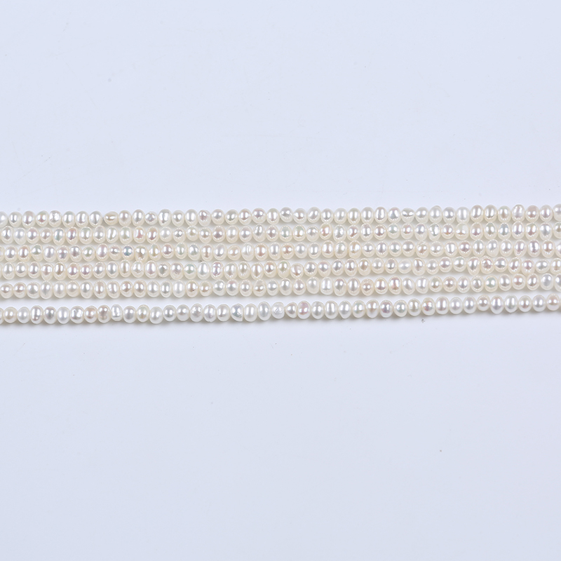 3-4mm Small Necklace Potato Pearl for Jewelry