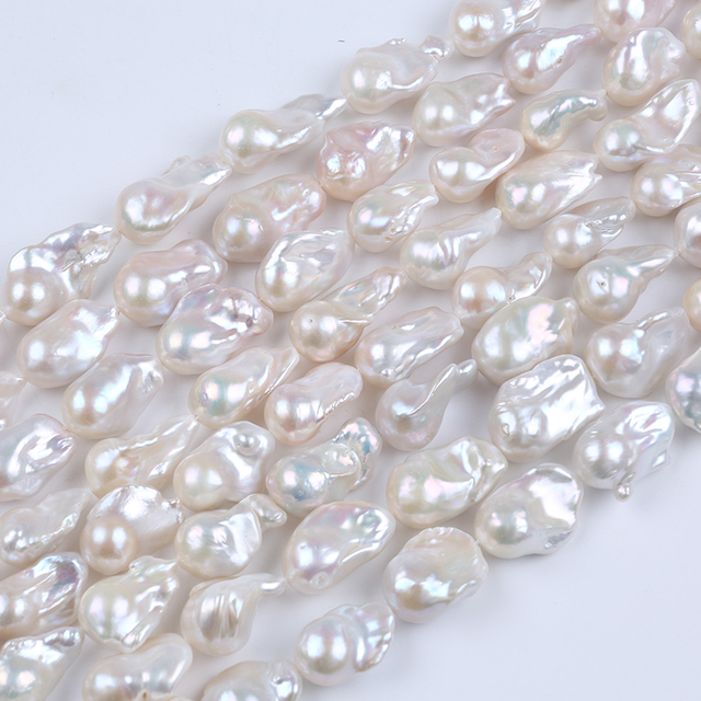 Hot Selling Irregular Baroque Pearl Strand For Necklace