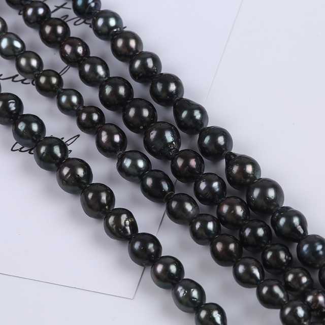 Factory Wholesale Natural Tahiti Sea water Pearl Strand for Necklace Making