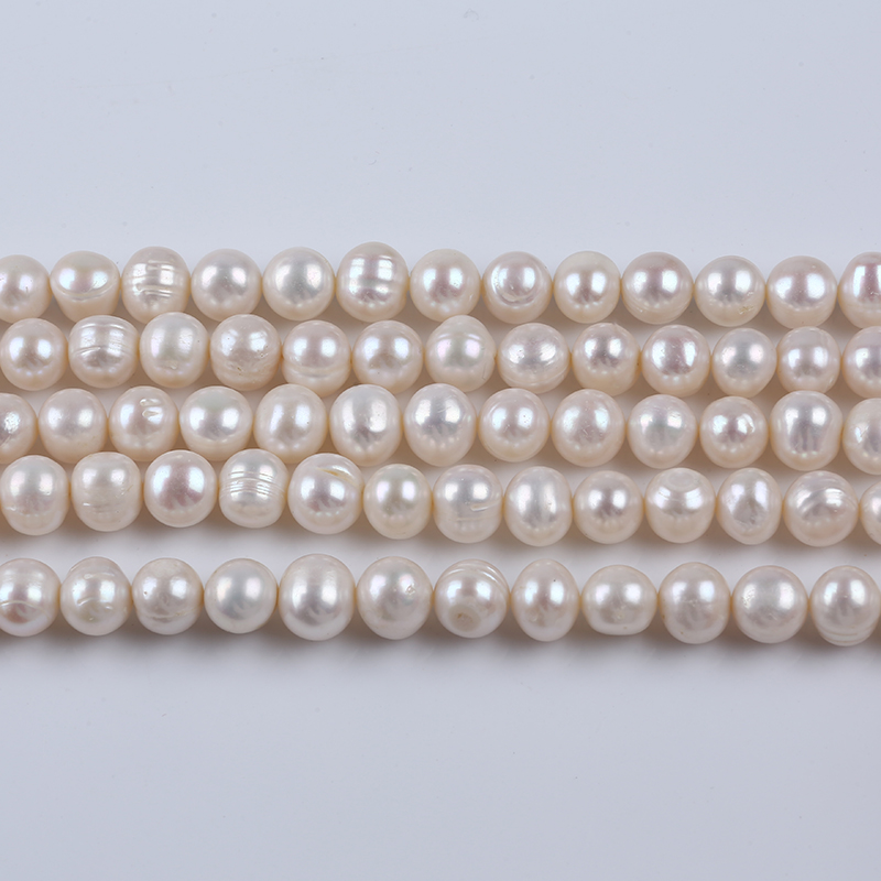 11-12mm Potato Shape Freshwater Pearl Factory Wholesale Price for Women Necklace