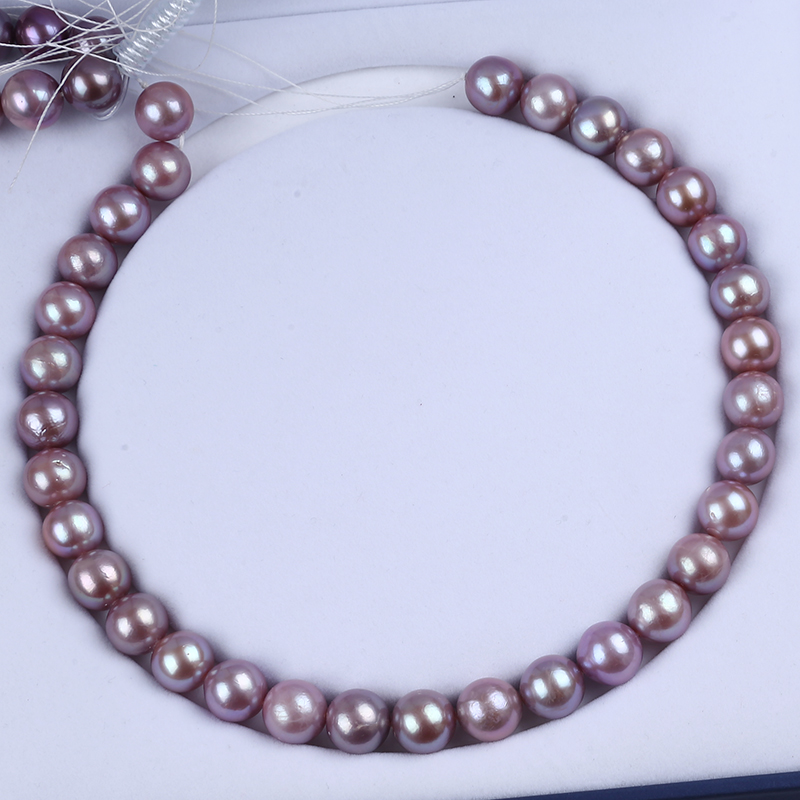 12-14mm Big Size Purple Color Edison Pearl Strand for Elegant Necklace