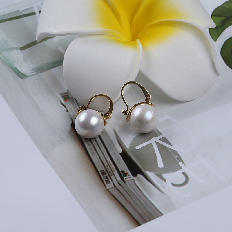 Wholesale Fashion Pearl Round Edidon Pearl Earring