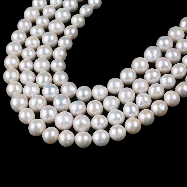 10-12mm white color round pearl rdison pearl
