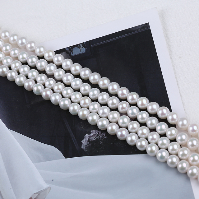 7-8mm Chinese Akoya Good Quality Round Pearl Strand