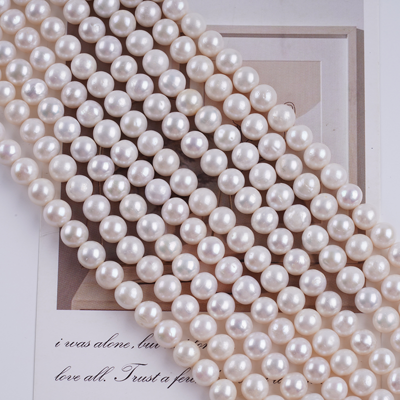 8-9mm Hot Selling Freshwater Round Pearl For Classic Necklace