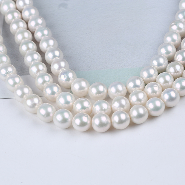 10-12mm White Color Round Edison Pearl Freshwater Pearl