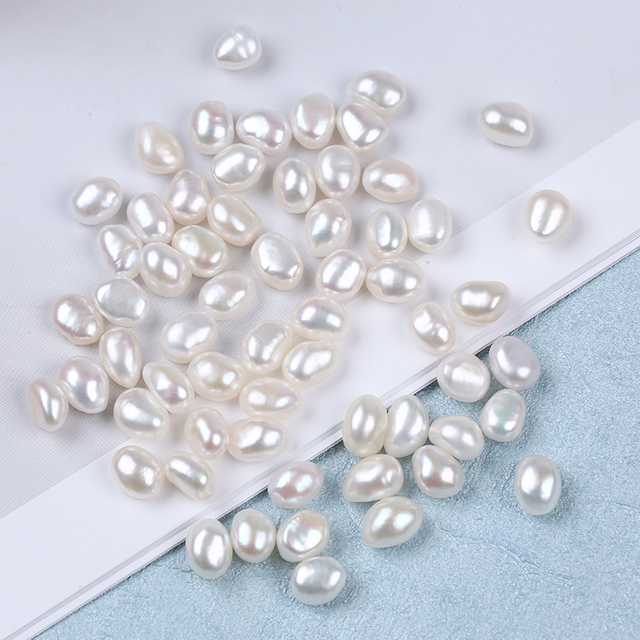 6-7mm White Color Baroque Pearl No Hole for Decoration