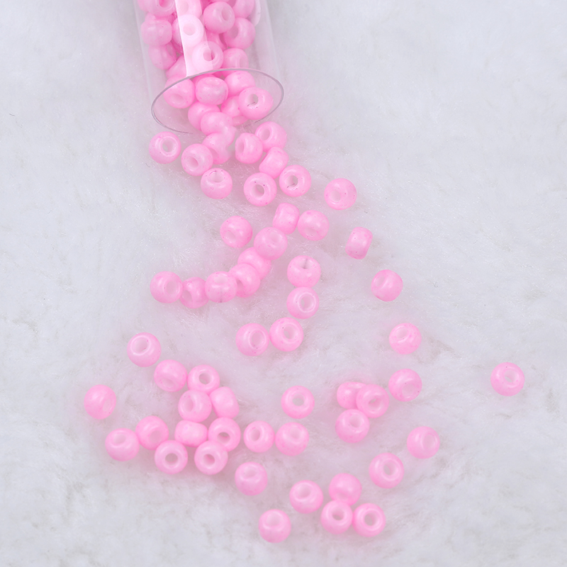 pink color seed bead