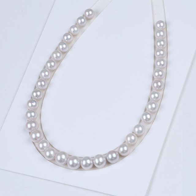 10-13mm Graduated White Edison Pearl for Chunky Necklace