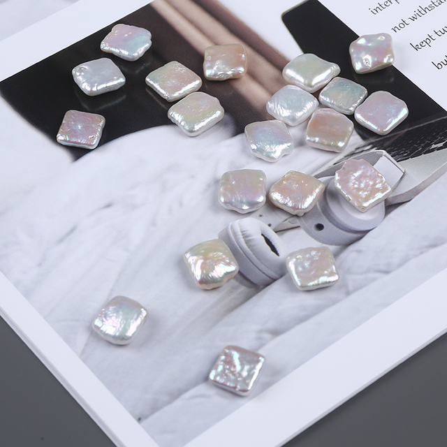 Genuine Freshwater Pearl Square Shape Irregular Shape Pearl for Jewelry