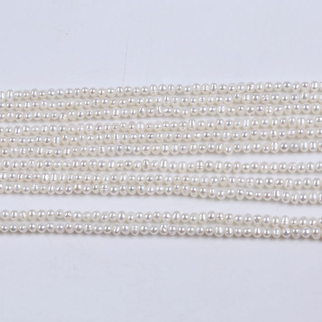 3-3.5mm Tiny Size Potato Pearl From Loose Pearl Strand Factory for DIY