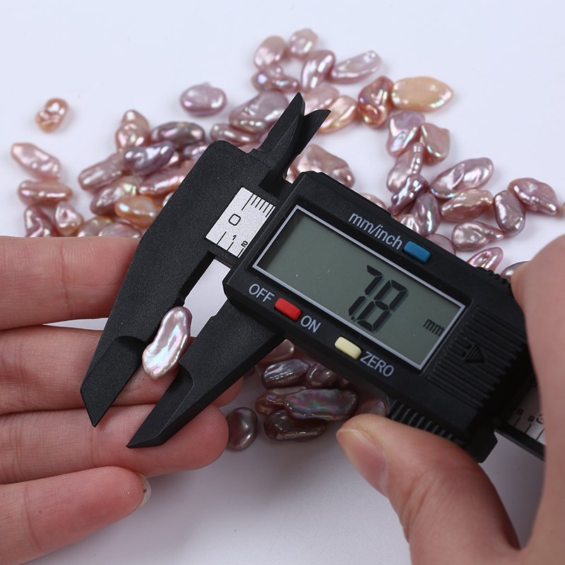 6-8mm Natural Pink Purple Keshi Pearl Irregular Beads for DIY